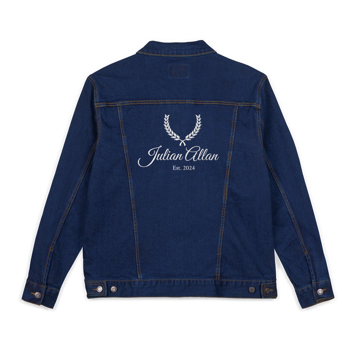 Stylish Unisex Embroidered Denim Jacket