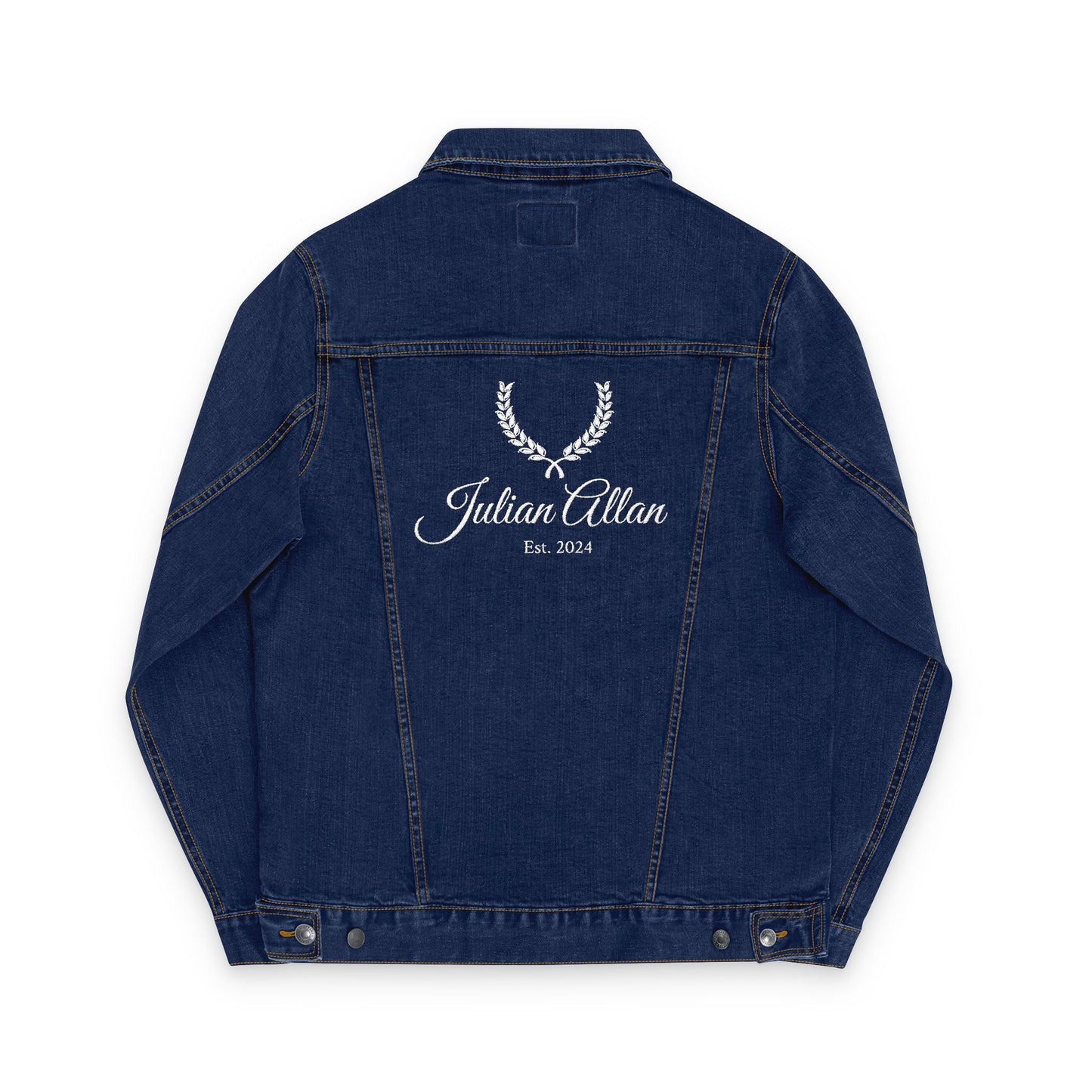 Stylish Unisex Embroidered Denim Jacket